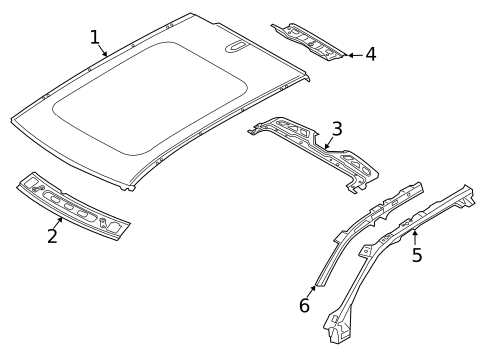 Roof & Components for 2021 Volvo XC40 #1