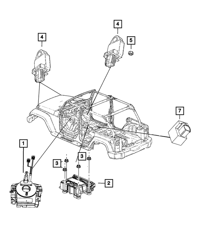 « 68185857AB – Restraints : Sécur Passager Module pour Mopar Image »