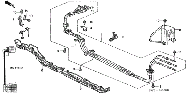 IMA Main Cable - Stay for 2002 Honda Insight #0