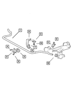 5099734AA - Front Suspension &amp; Drive: Stabilizer Bar Cushion Clamp for Mopar Image