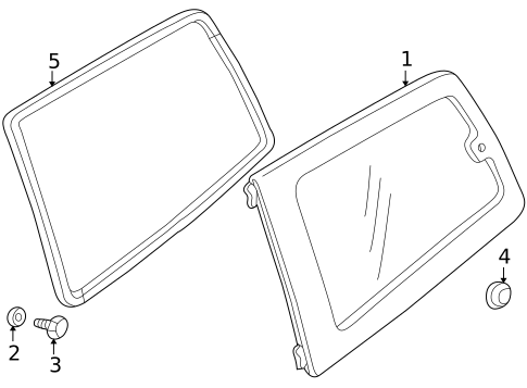 Glass & Hardware for 2010 Mitsubishi Endeavor #1
