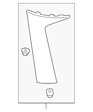 86799299 - : Passenger Side Liftgate Side Aero Applique for GM Image