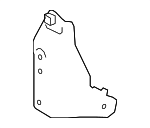 123210P080 - Engine: Rear Mount Bracket for Lexus: RX350L Image