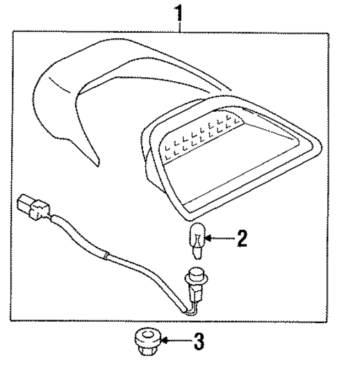 High Mount Lamps for 1996 Mitsubishi Galant #0