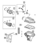 68175288AC - : Air Cleaner Duct for Dodge: Challenger, Charger Image