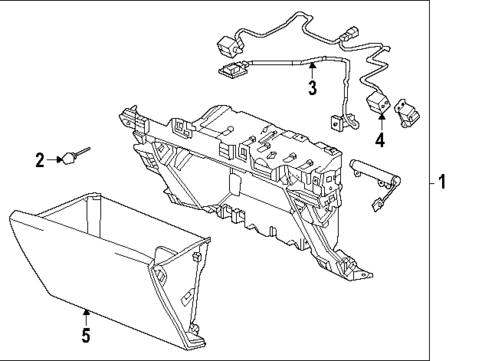 Glove Box for 2025 Cadillac ESCALADE IQ #0