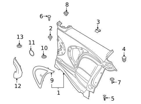 Interior Trim - Quarter Panels for 2013 Mini Cooper #0