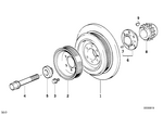 11231743305 - Engine: Vibration Damper for BMW Image
