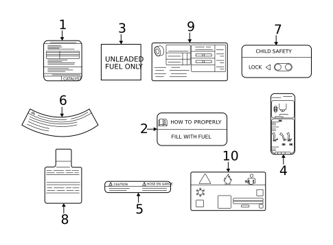 Information Labels for 2024 INFINITI QX60 #0