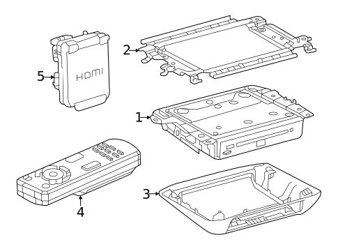 Entertainment System Components for 2024 Toyota Sienna #0