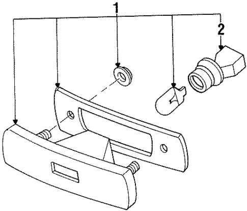 Side Marker Lamps for 1997 Mercury Tracer #0
