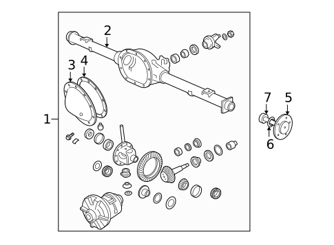 Axle & Differential for 2008 Mitsubishi Raider #0