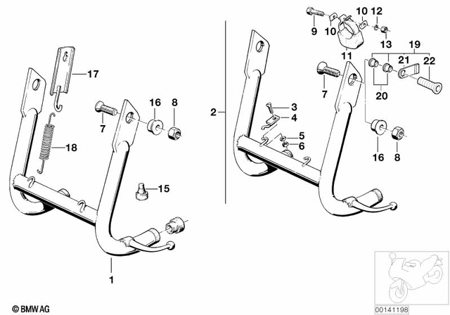 46521238329 - Frame and Mounting Parts: Holder for BMW-Motorrad Image