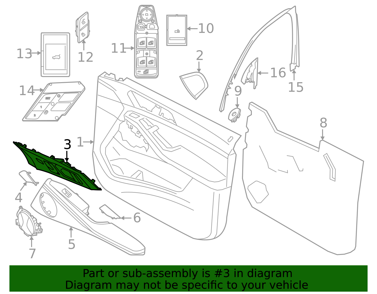 51415a870c8 - 2023-2026 BMW XM Door Handle (51-41-5-A87-0C8) | BMW