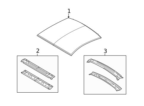 Roof & Components for 2013 Ford Mustang #0