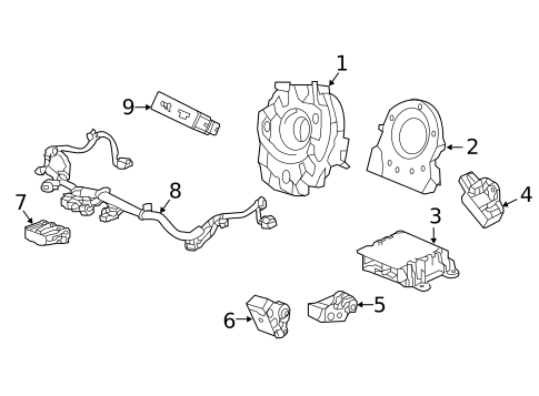 Air Bag Components for 2019 Honda Fit #0