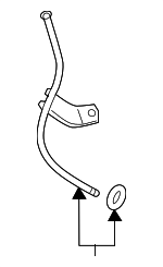 1214231021 - Engine: Oil Tube for Lexus: GS350, IS300, IS350, RC300, RC350 Image