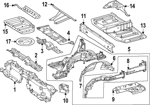 Rear Floor & Rails for 2025 Mercedes-Benz GLC43 AMG #0
