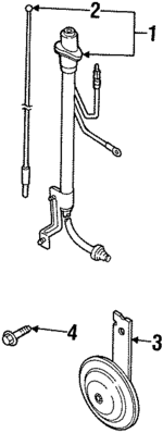 K08A66780 - Electrical: Horn for Kia: Sephia Image