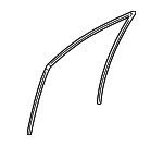 72235T3LA01 - : 2013-2017 Honda Accord - Channel R Front Door Run for Honda: Accord Image