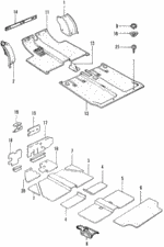 72821568953XT - : Floor Mat, Front for Honda Image