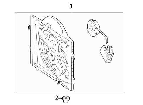 Cooling Fan for 2005 Mercedes-Benz C320 #1