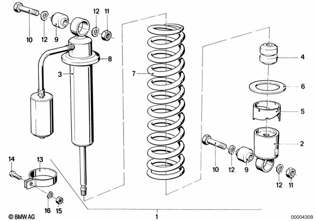 33531242278 - Rear Axle, Rear-Wheel Drive, Suspension: Rubber Mounting -  for BMW-Motorrad Image