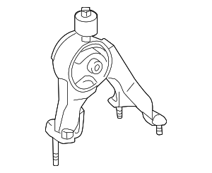 123710T040 - Engine: Engine Mount (Rear) for Toyota: Corolla, Matrix Image
