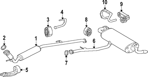 Exhaust Components for 2024 Lexus RX350h #1