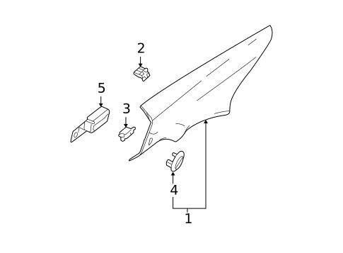 Interior Trim - Quarter Panels for 2004 Pontiac Grand Prix #0