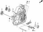 23225PH0000 - Transmission - Automatic: PLATE, OIL GUIDE for Honda Image