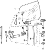 E4FZ6123201A - Body: Window Regulator for Ford Image