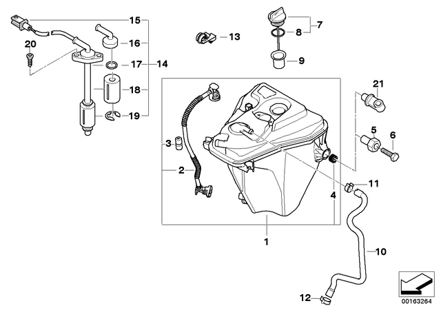17217675770 - : Bracket Oil Tank for BMW-Motorrad Image