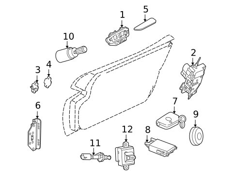 Keyless Entry Components for 2004 Dodge Viper #0