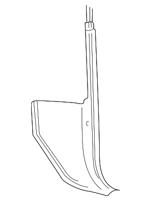 XL2Z7802344AAC - Body: Kick Panel Trim for Ford Image