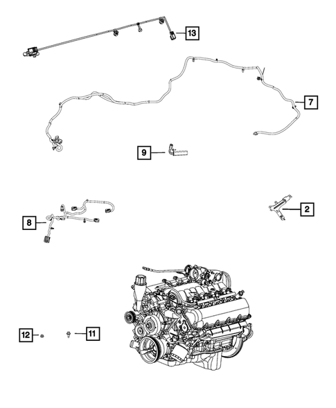 Wiring, Powertrain for 2020 Ram 3500 #1