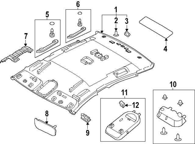 92810GI470NNB - : Map Lamp Assembly for Hyundai Image