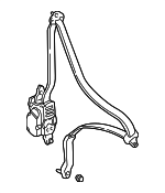 1996-2000 Honda Civic - Outer Set L Front Seat Belt *YR164L* (Medium Taupe)