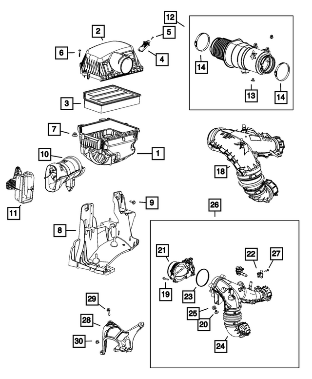 68405357AD - : Air Cleaner Bracket for Mopar Image