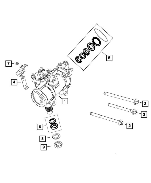 R5154349AB - Steering: Power Steering Gear, Remanufactured for Mopar Image image