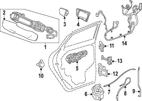 Lock & Hardware for 2025 Chevrolet Equinox #1