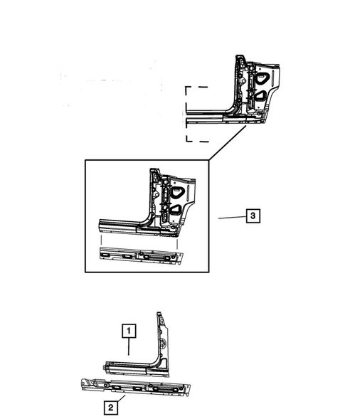 Aperture Panel and Pillar Supports for 2017 Jeep Wrangler #3