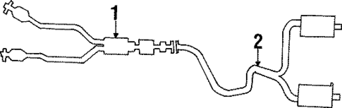 Exhaust Components for 1991 Ford Thunderbird #0