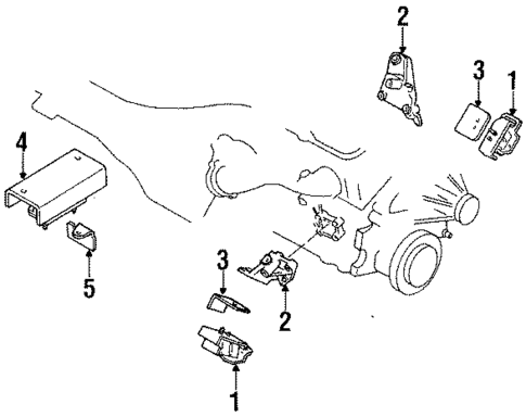 Engine & Trans Mounting for 1989 Isuzu Trooper #0