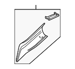 EMB000125NUG - Body: Windshield Pillar Trim for Land-Rover Image