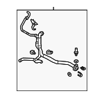 5Q0122051BM - Cooling System: Lower Hose for Volkswagen: Golf, Golf SportWagen Image
