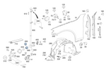 2228800418 - Attachment Parts: Fender, Front for Mercedes-Benz Image