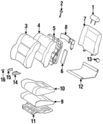 7191060240A0 - Body: Headrest for Lexus: LX450 Image
