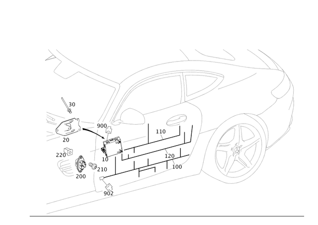 1905403701 - Electrical System: Electrical Wiring Harness for Mercedes-Benz Image image