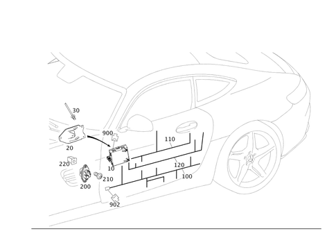 Door Wiring Harness and Door Control Module for 2016 Mercedes-Benz AMG&reg; GT S #0